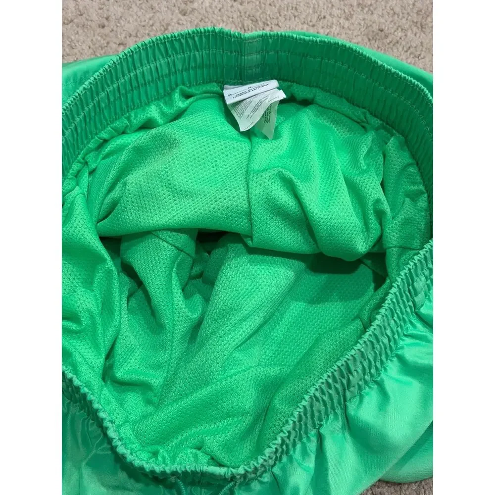 Nike Swim Essential Logo Lap 7 Inch Volley Shorts Green Lined Size M